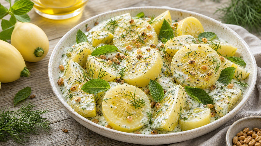Lemon Cucumber Yogurt Salad