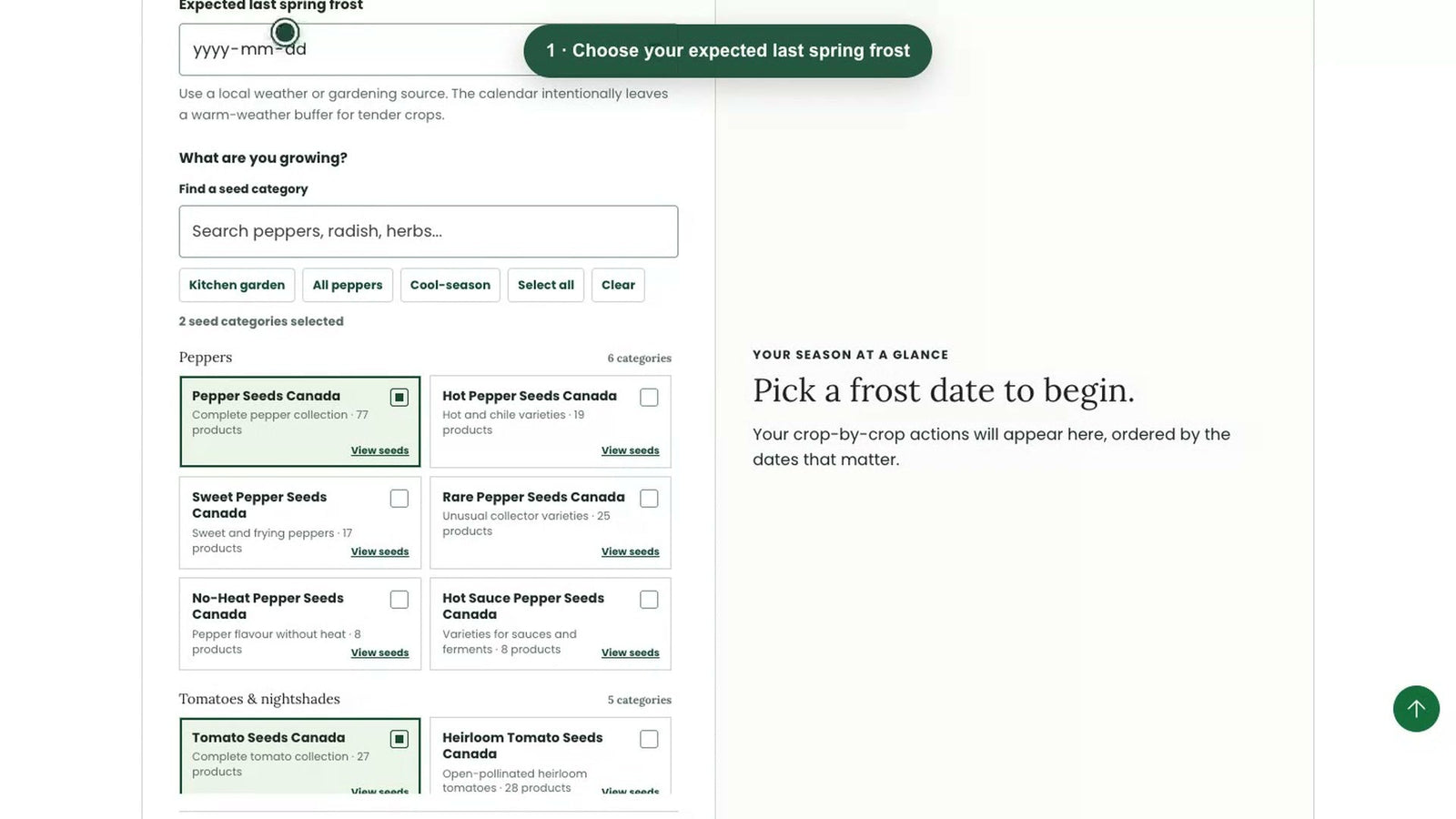 Canadian Seed-Starting Calendar: A Personalized Planting Guide