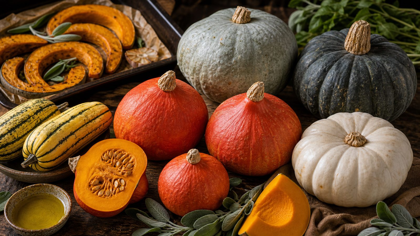 Squash and Pumpkins With Serious Table Presence