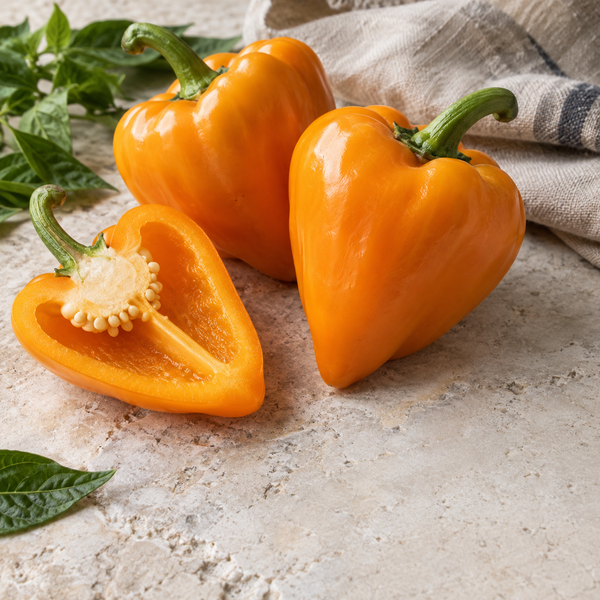 Orange Lesya Pepper — culinary view (AI-generated illustration)