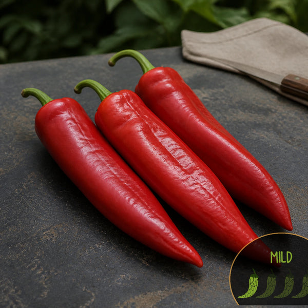 XL Newmex Chili peppers with Casa Verde Mild heat-level badge
